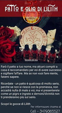 PATTO É OLIO DI LILITH LEGAMENTO D'AMORE